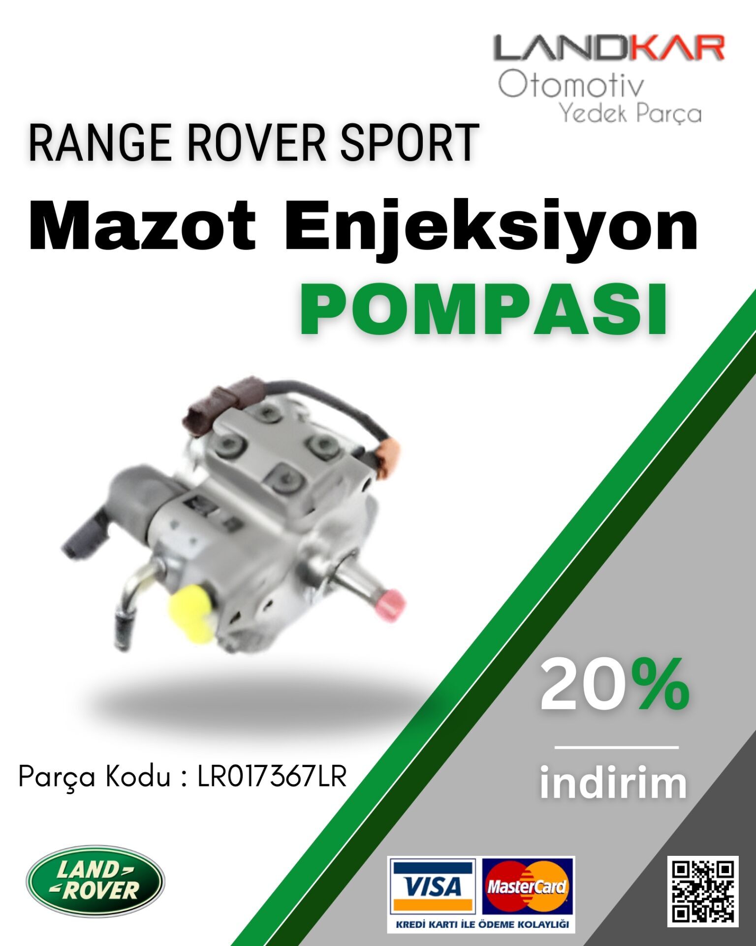 Mazot Enjeksiyon Pompası 2.7 Orijinal - LR017367