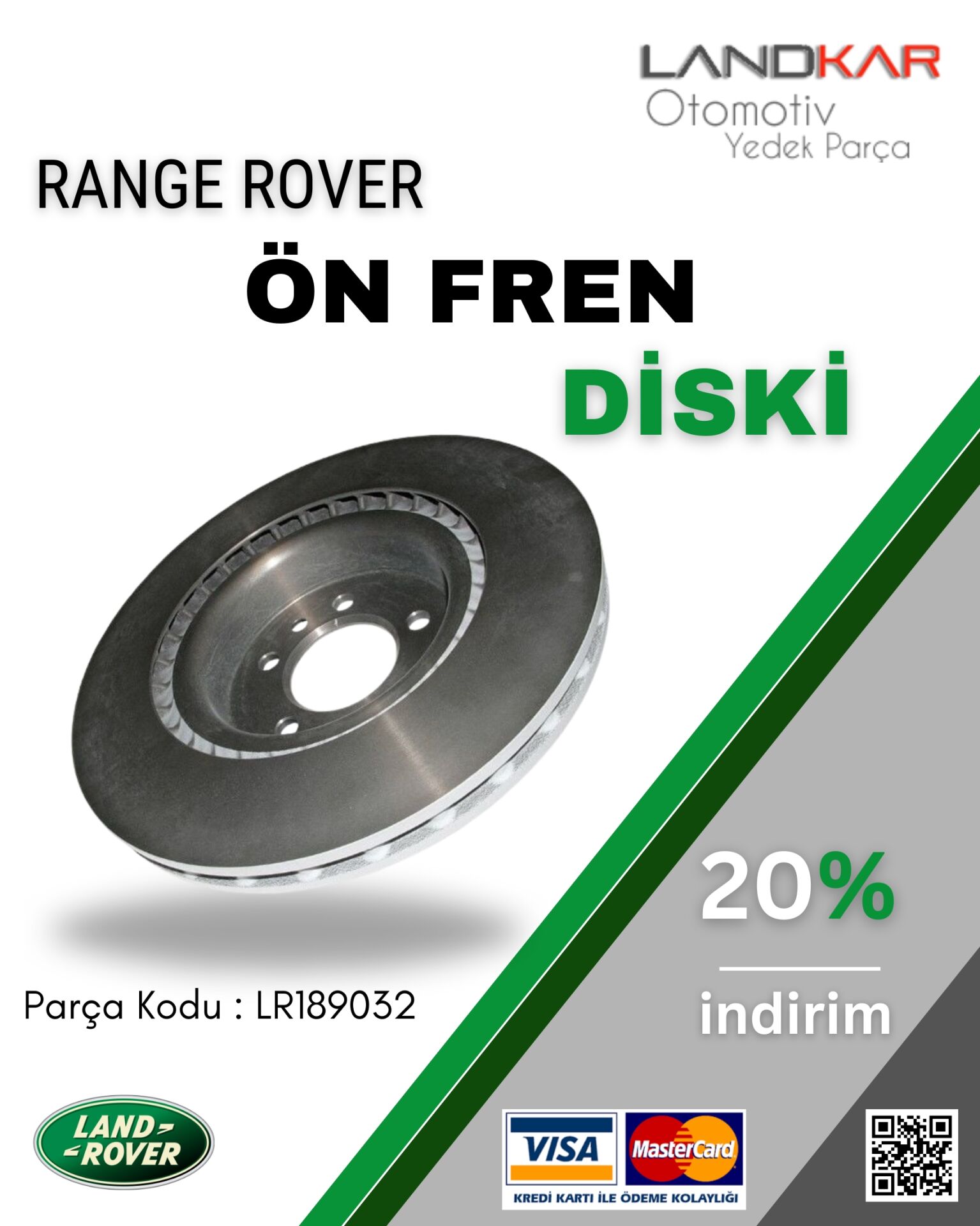 Range Rover Sport / Discovery Ön Fren Diski - LR189032