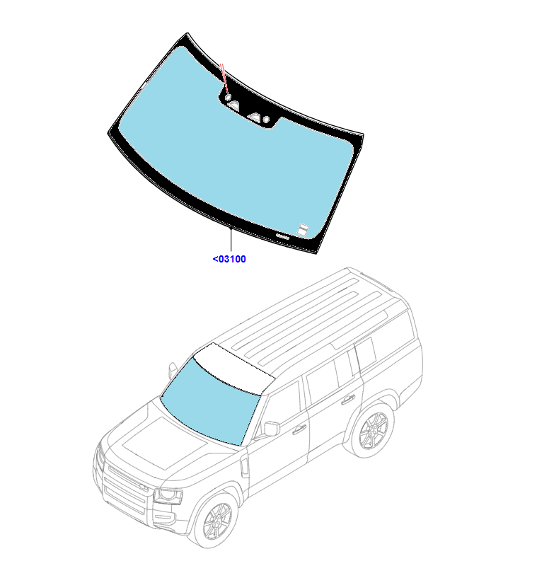 DEFENDER ÖN CAM (ISITMALI) - LR182562