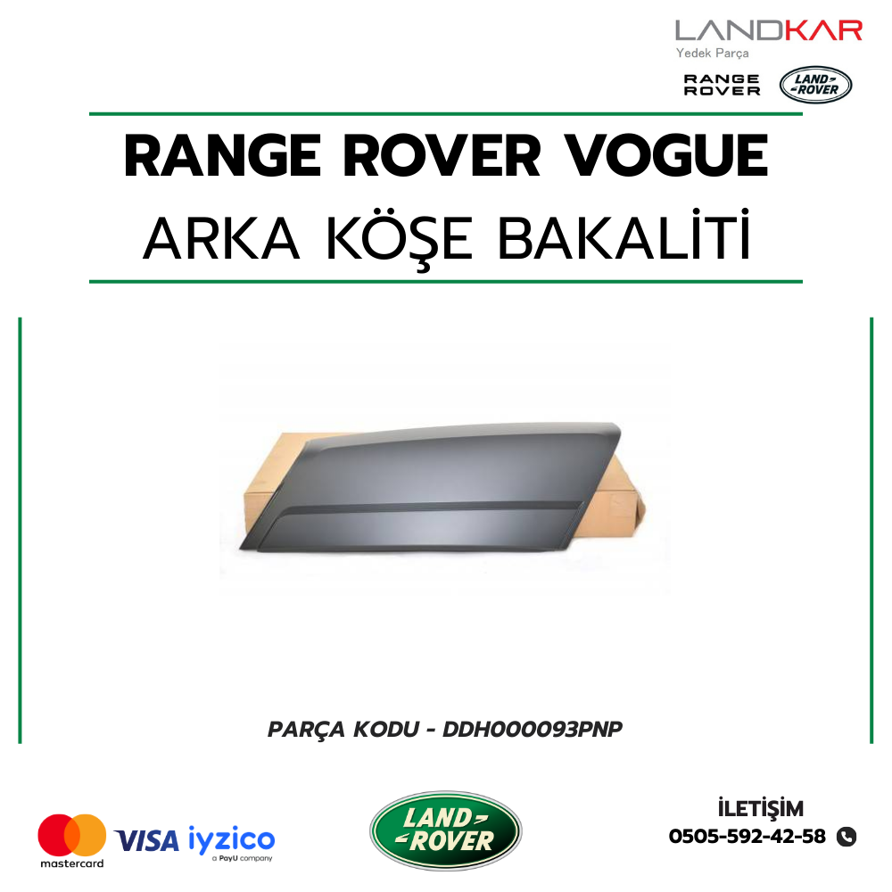Range Rover Vogue Arka Köşe Bakalit (Sol) - DDH000093PNP