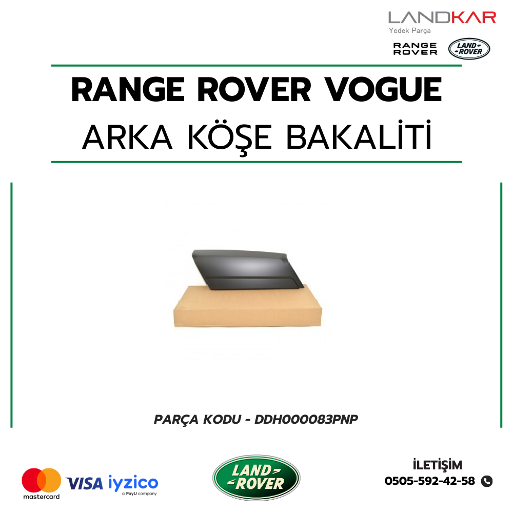 Range Rover Vogue Arka Köşe Bakalit (Sağ) - DDH000083PNP
