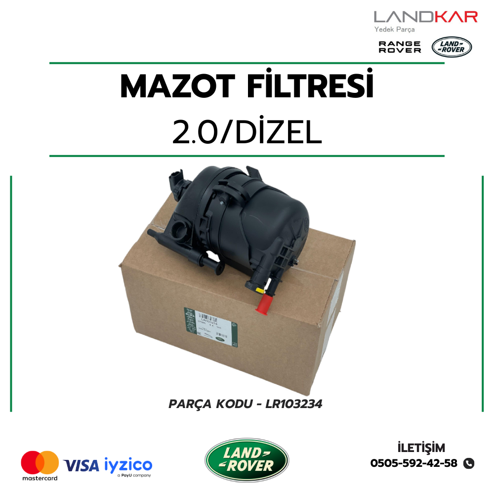 LAND ROVER MAZOT FİLTRESİ 2.0 DİZEL - LR103234