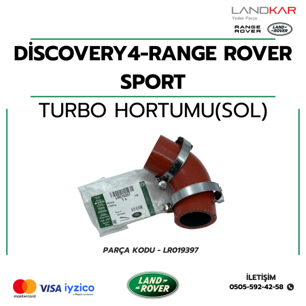 DİSCOVERY 4/RANGE ROVER SPORT TURBO ÇIKIŞ HORTUMU(SOL) - LR019397