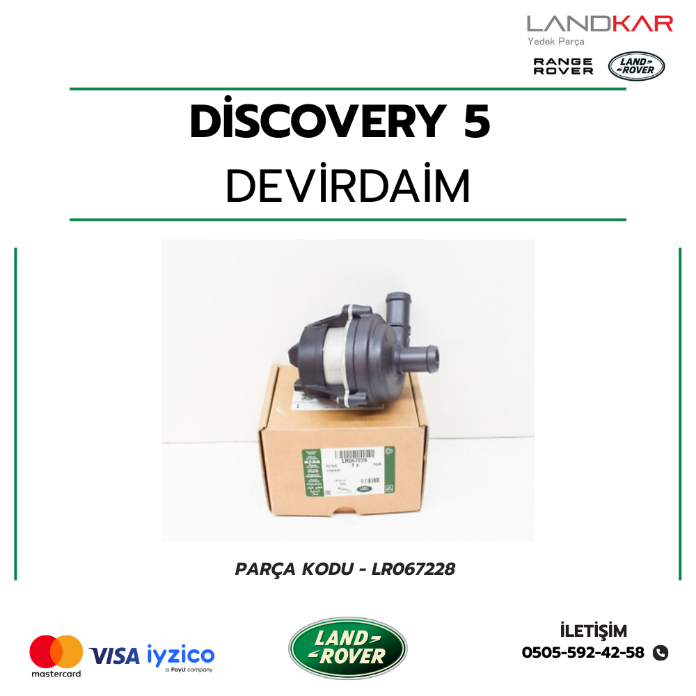 DİSCOVERY 5/RANGE ROVER SPORT-VOGUE/YENİ DEFENDER SU POMPASI - LR067228