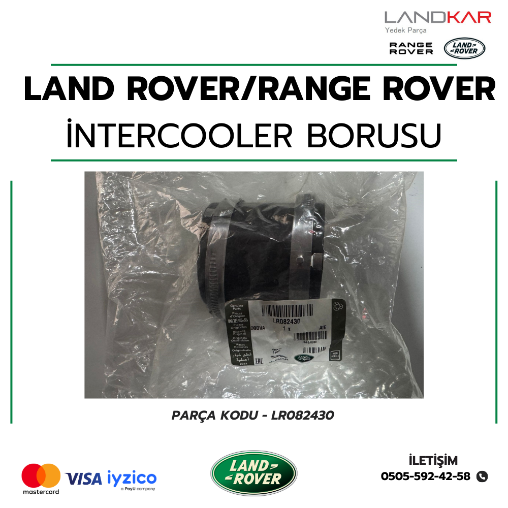 LAND ROVER/RANGE ROVER İNTERCOOLER BORUSU - LR082430