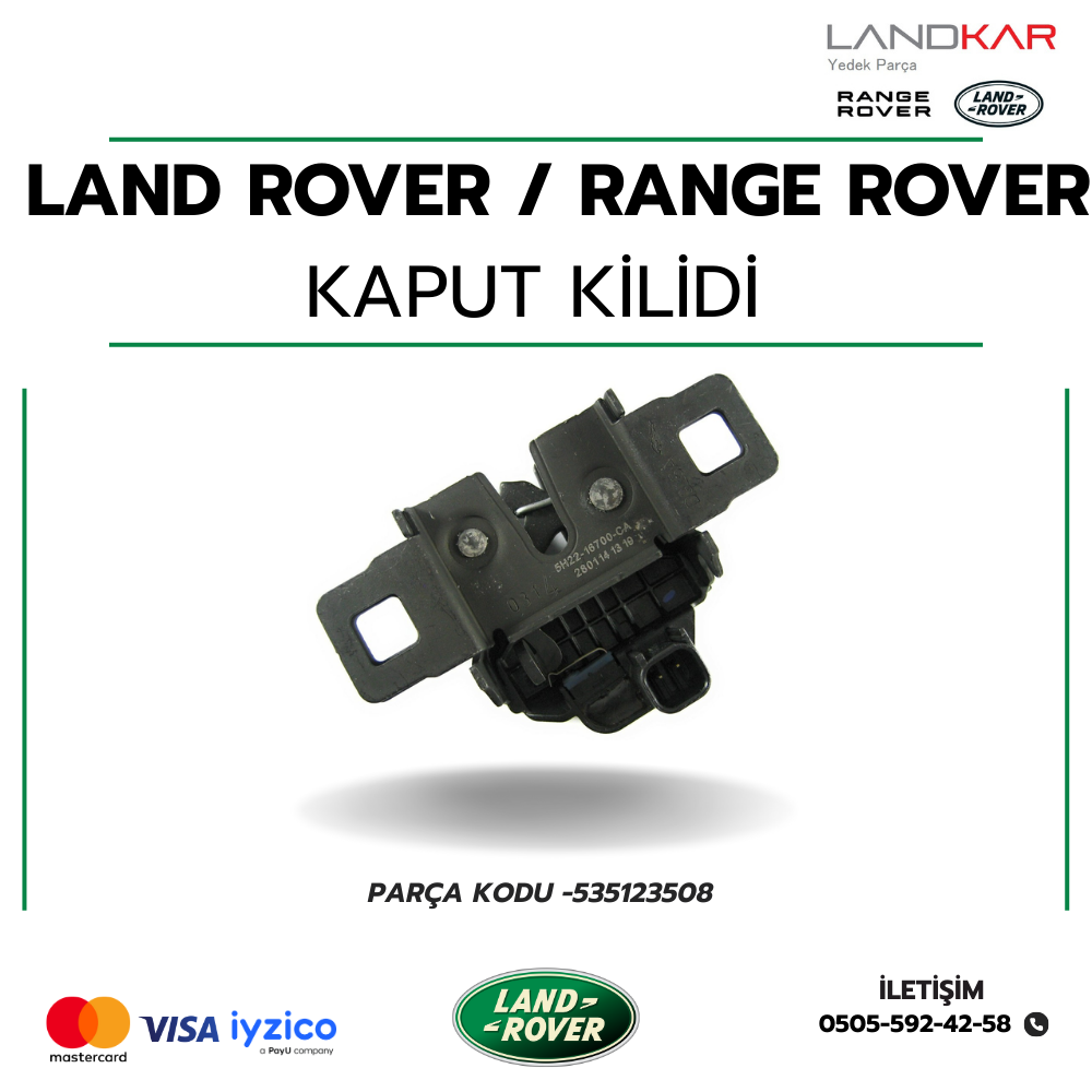LAND ROVER KAPUT KİLİDİ SENSÖRLÜ - 535123508 - LR173841