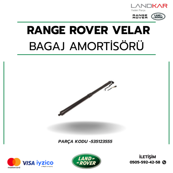 RANGE ROVER VELAR BAGAJ AMORTİSÖRÜ - 535123555
