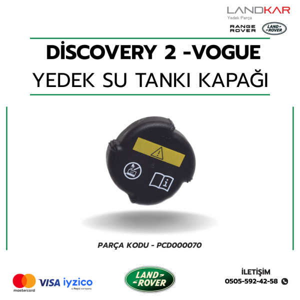 DİSCOVERY 2/RANGE ROVER VOGUE YEDEK SU TANKI KAPAĞI - PCD000070