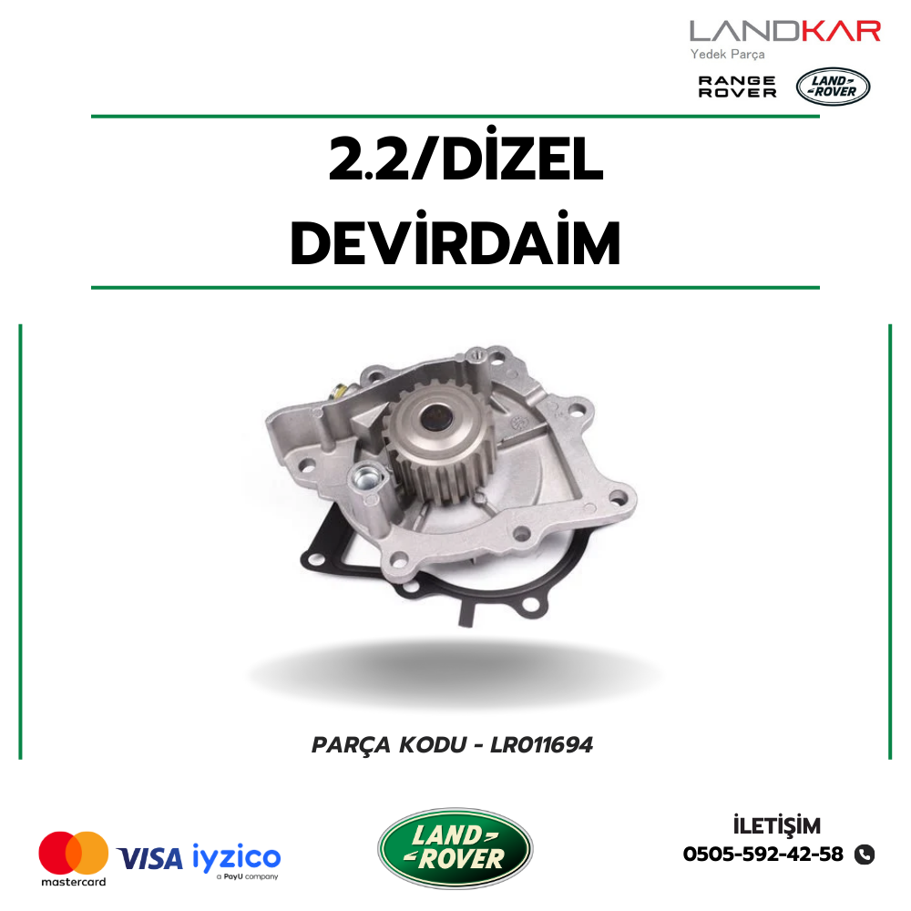 DİSCOVERY SPORT - FREELANDER 2 - RANGE ROVER EVOQUE DEVİRDAİM -- LR011694