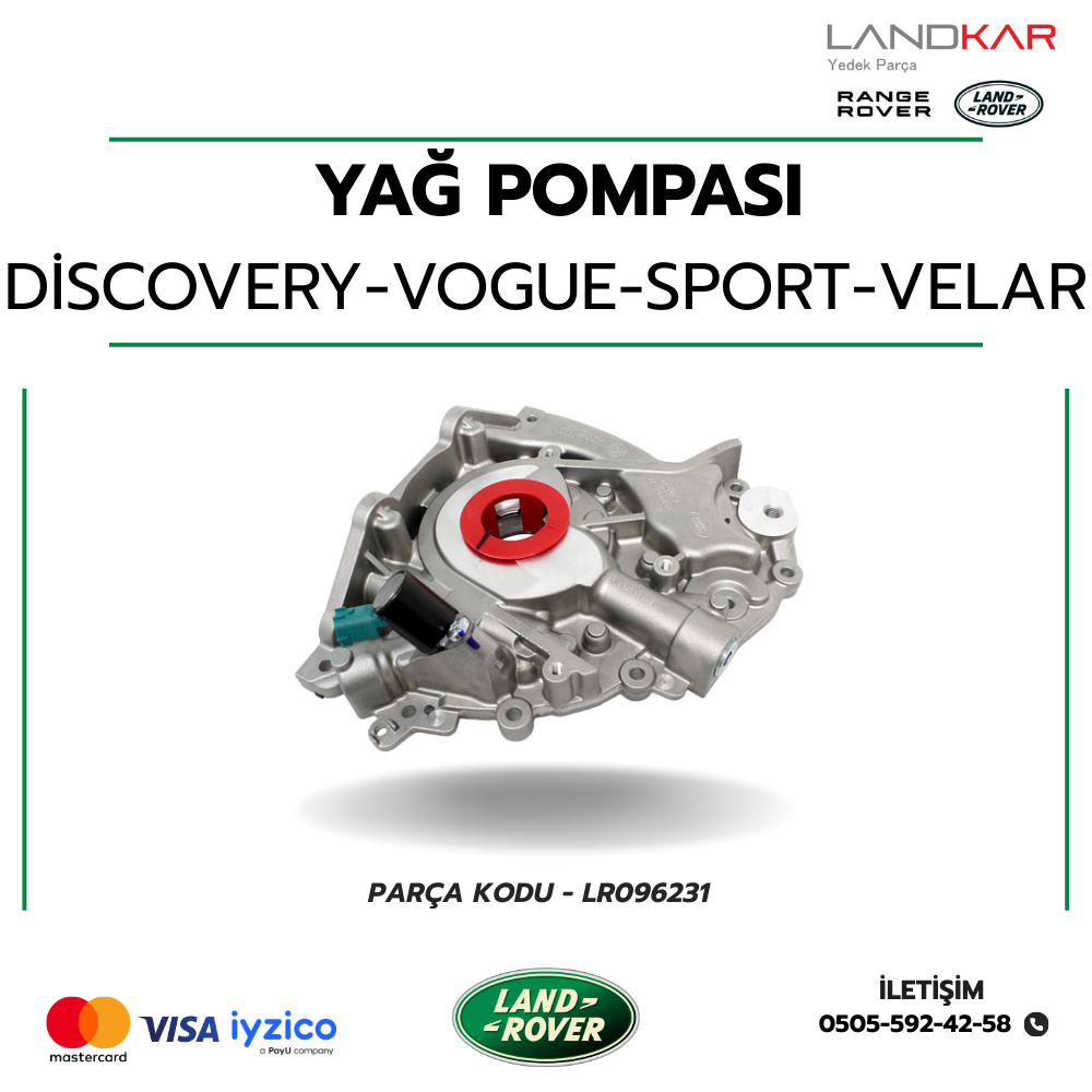 DİSCOVERY 4/5 - RANGE ROVER VOGUE/SPORT/VELAR YAĞ POMPASI - LR096231