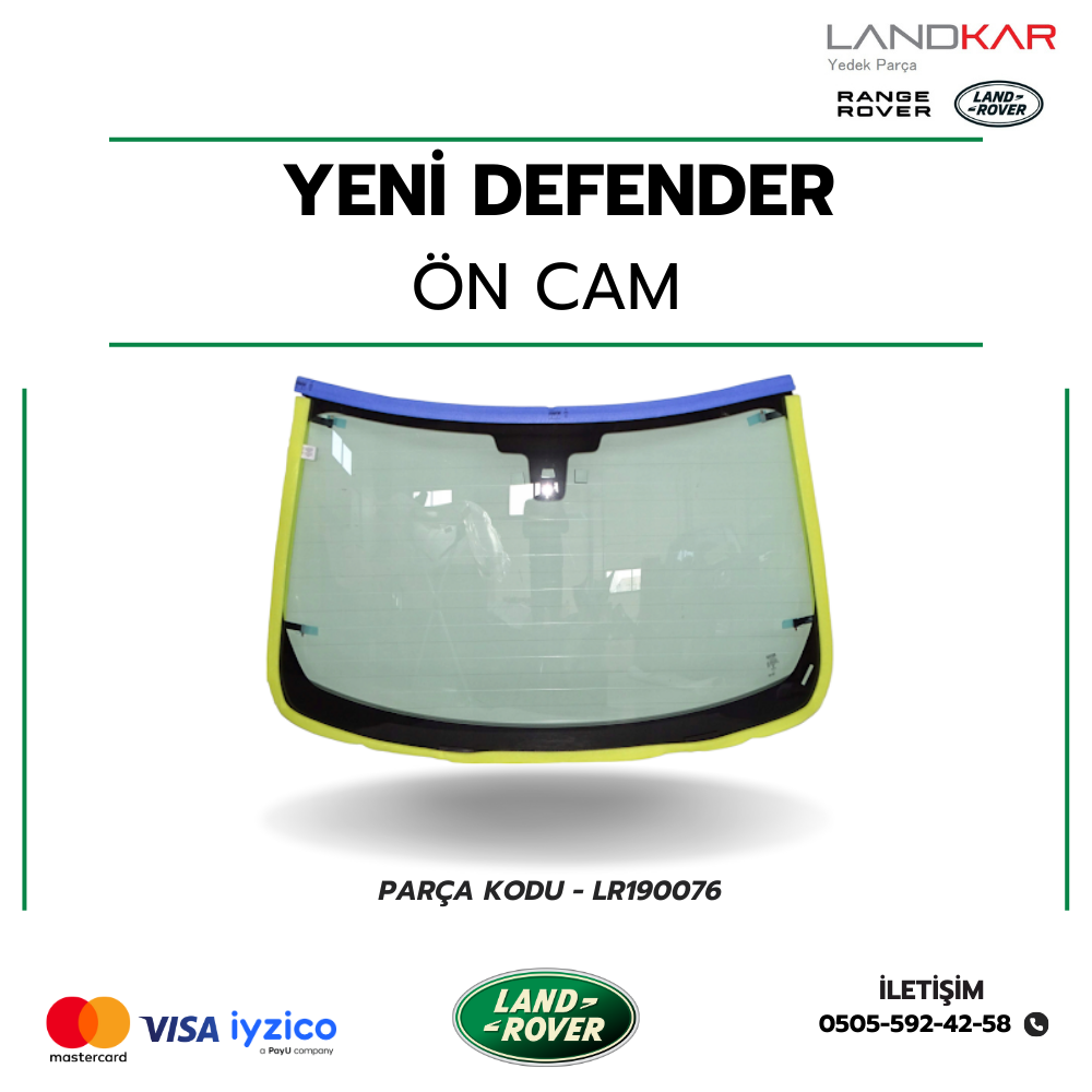 YENİ DEFENDER ÖN CAM - LR190076