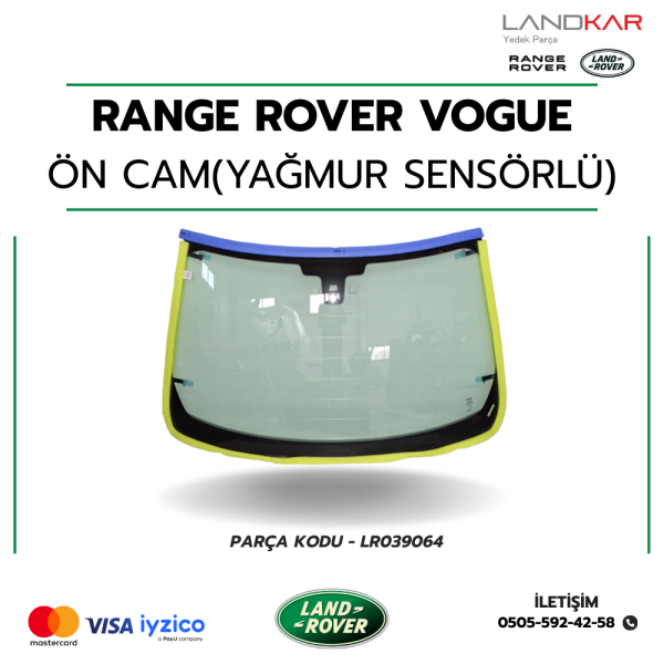 RANGE ROVER VOGUE ÖN CAM (YAĞMUR SENSÖRLÜ) - LR039064 - LR030216