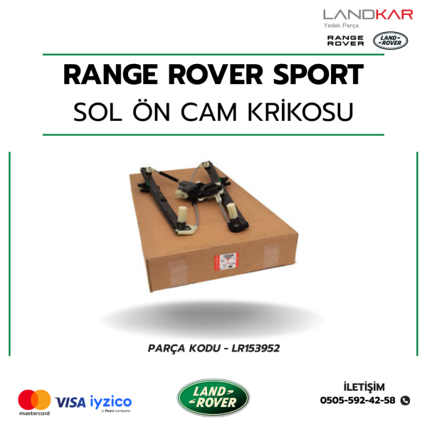 RANGE ROVER SPORT ÖN CAM KRİKOSU (SOL) - LR153952