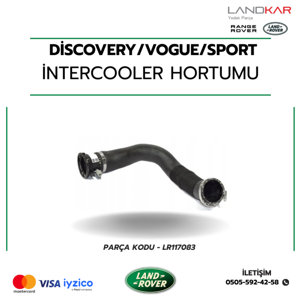 İNTERCOOLER HORTUMU 3.0 V6 - LR116344 - LR117083