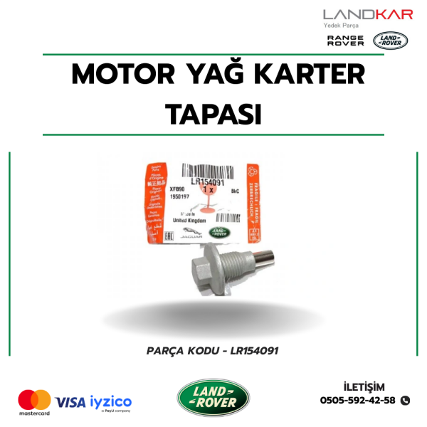 MOTOR YAĞ KARTER TAPASI (2.0) - LR154091