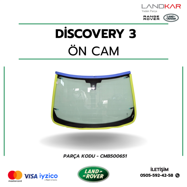 DİSCOVERY 3 ÖN CAM (YAĞMUR SENSÖRLÜ) - CMB500651