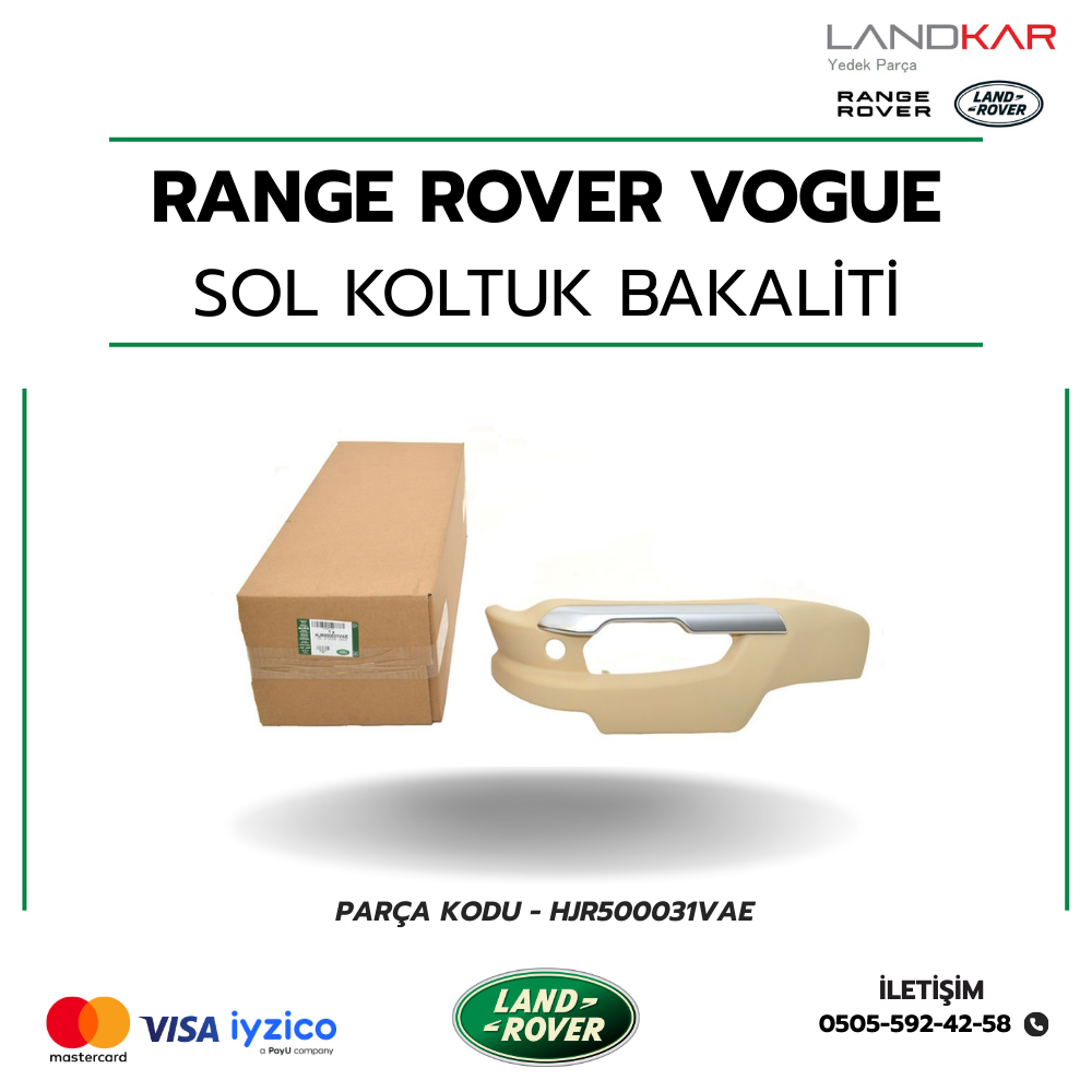 RANGE ROVER VOGUE (2002 - 2009) KOLTUK BAKALİTİ SOL - HJR500031VAE