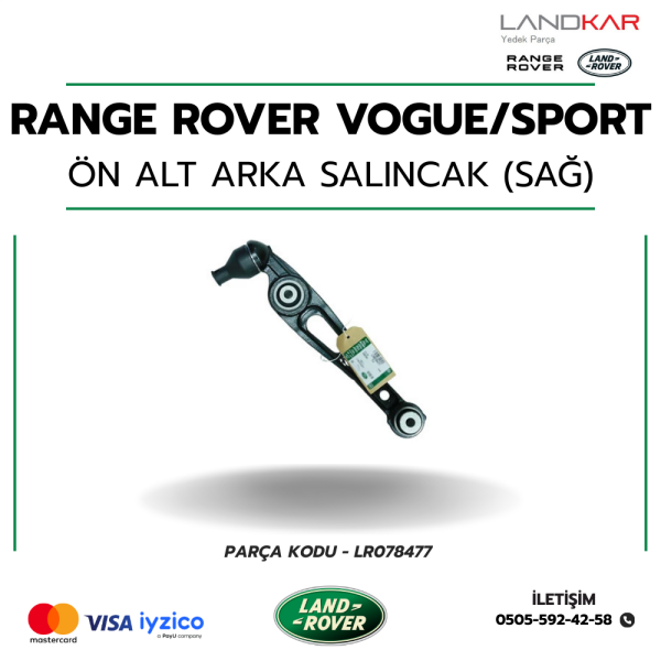 RANGE ROVER VOGUE / SPORT ÖN ALT ARKA SALINCAK (SAĞ) - LR078477