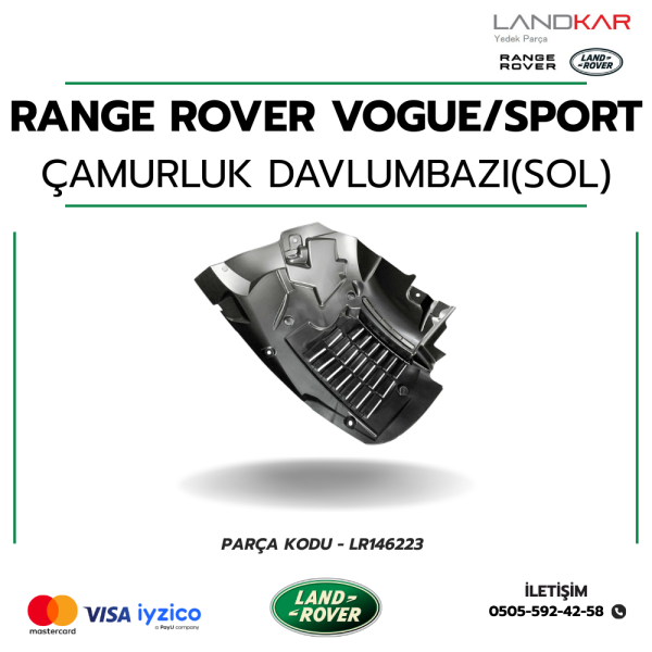 RANGE ROVER VOGUE/SPORT ÖN ÇAMURLUK DAVLUMBAZI (SOL) - LR146223