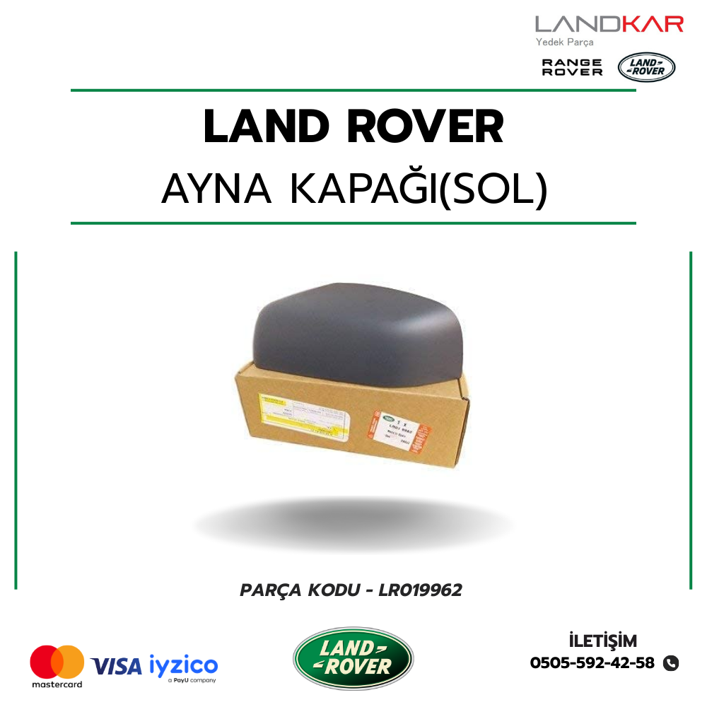 LR019962 - AYNA KAPAĞI SOL