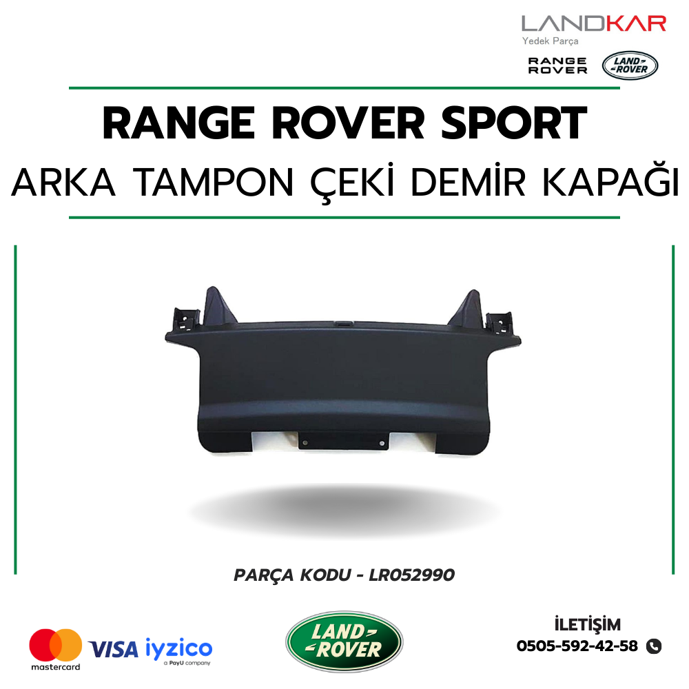 RANGE ROVER SPORT ARKA TAMPON ÇEKİ DEMİR KAPAĞI - LR052990