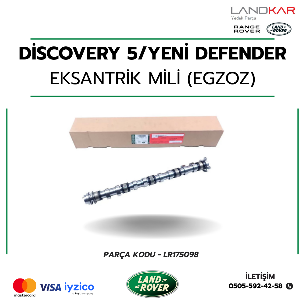 LR175098 - EKSANTRİK MİLİ EGZOZ DİSCOVERY 5 / YENİ DEFENDER