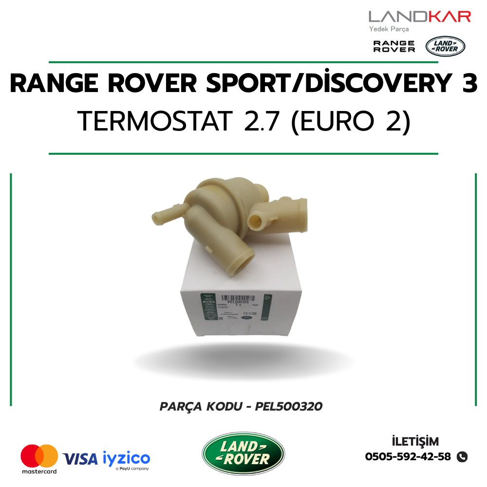 PEL500320 TERMOSTAT 2.7 (EURO 2) - RANGE ROVER SPORT/DİSCOVERY 3
