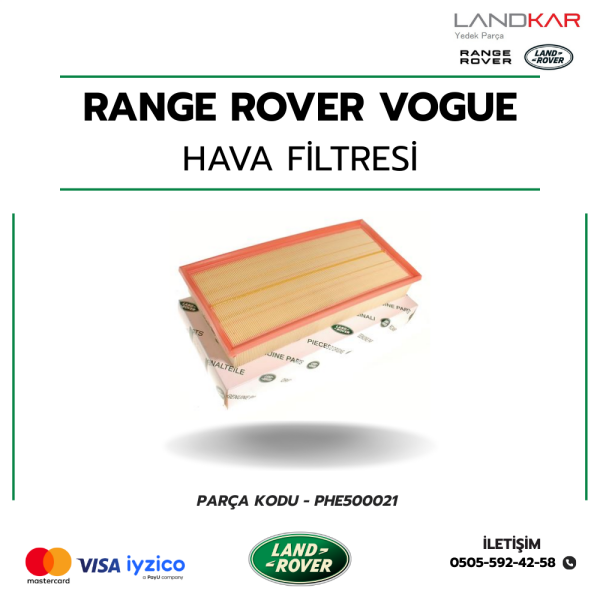 RANGE ROVER VOGUE (2002 - 2012) HAVA FİLTRESİ - PHE500021