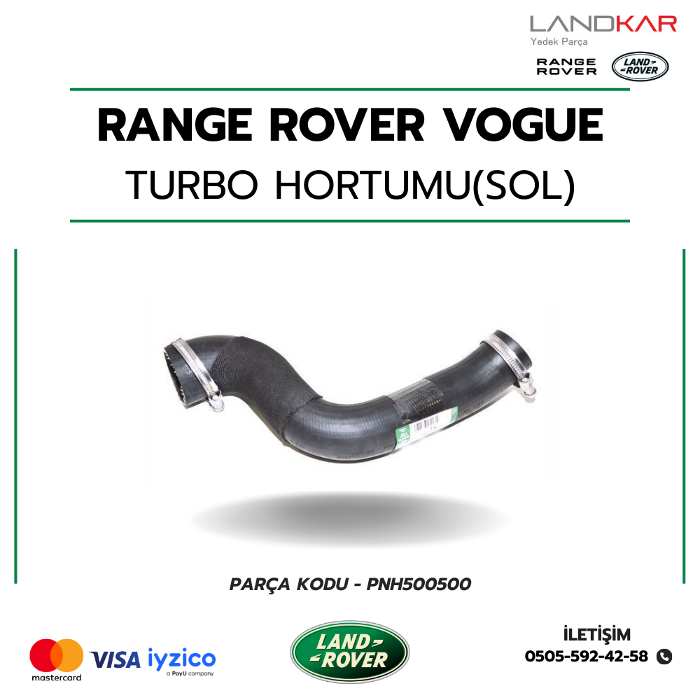 RANGE ROVER VOGUE TURBO HORTUMU (SOL) - PNH500500