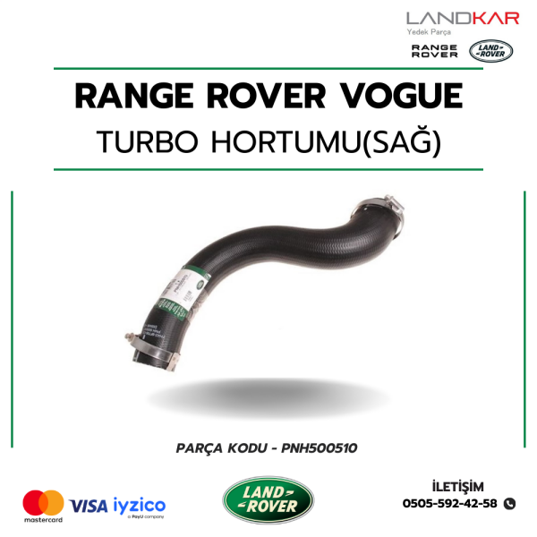 RANGE ROVER VOGUE TURBO HORTUMU (SAĞ) - PNH500510