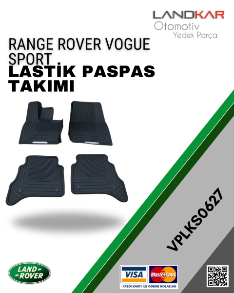 RANGE ROVER VOGUE/SPORT HAVUZ LASTİK PASPAS TAKIMI - VPLKS0627