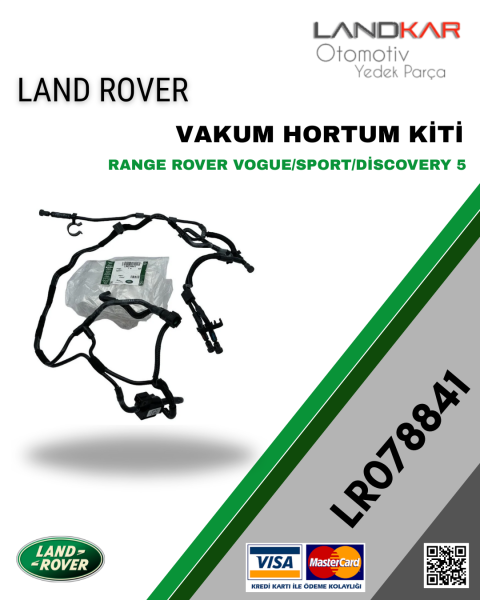 LR078841 VAKUM HORTUM KİTİ VOGUE/SPORT/DİSCOVERY 5