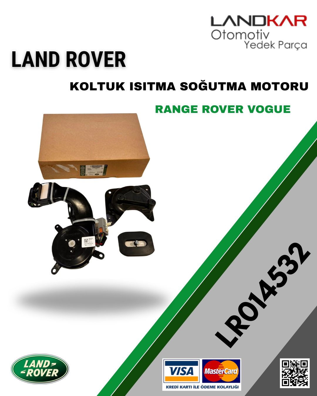 RANGE ROVER VOGUE KOLTUK ISITMA SOĞUTMA MOTORU (SOL) - LR014532