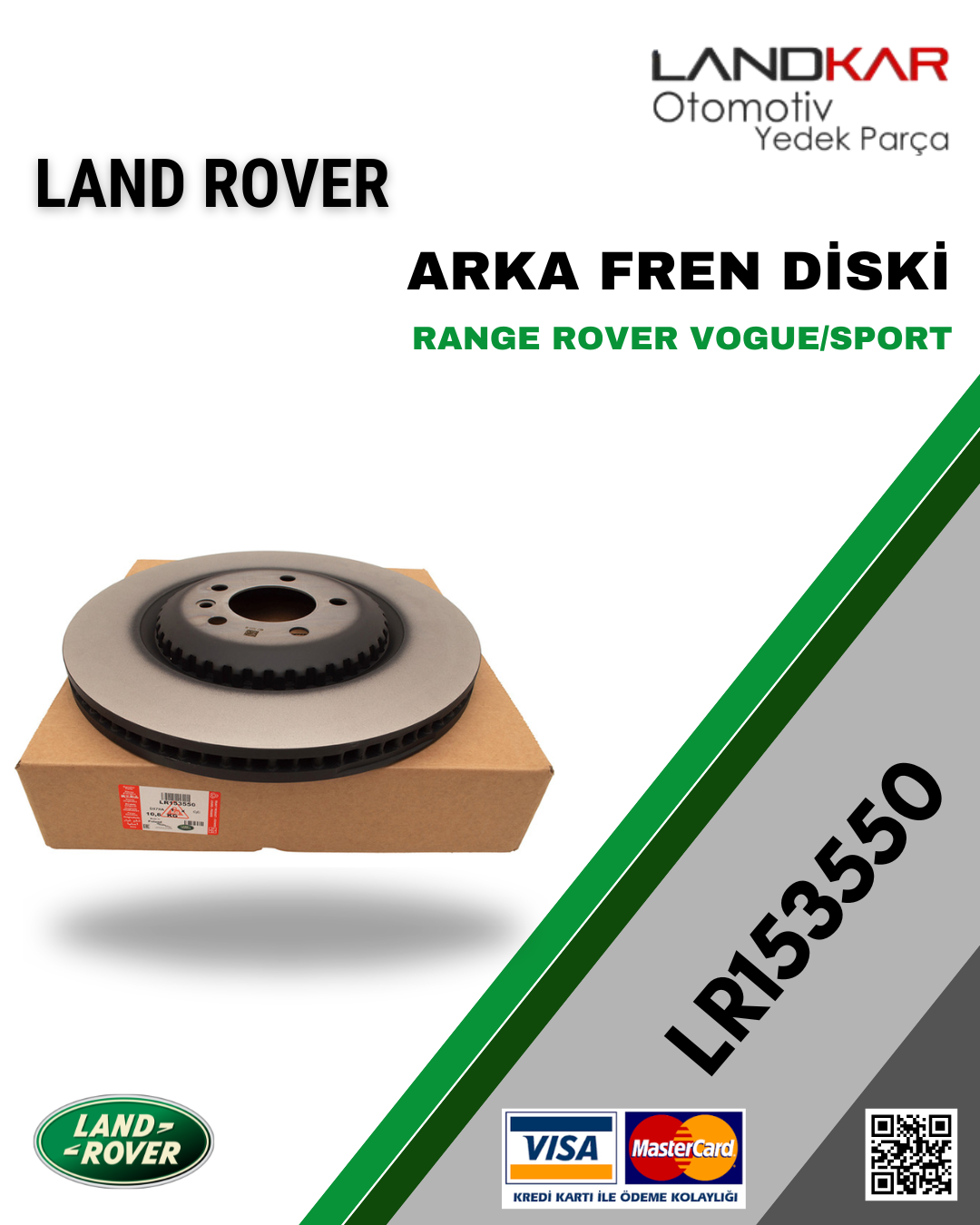 LR153550 ARKA FREN DİSKİ
