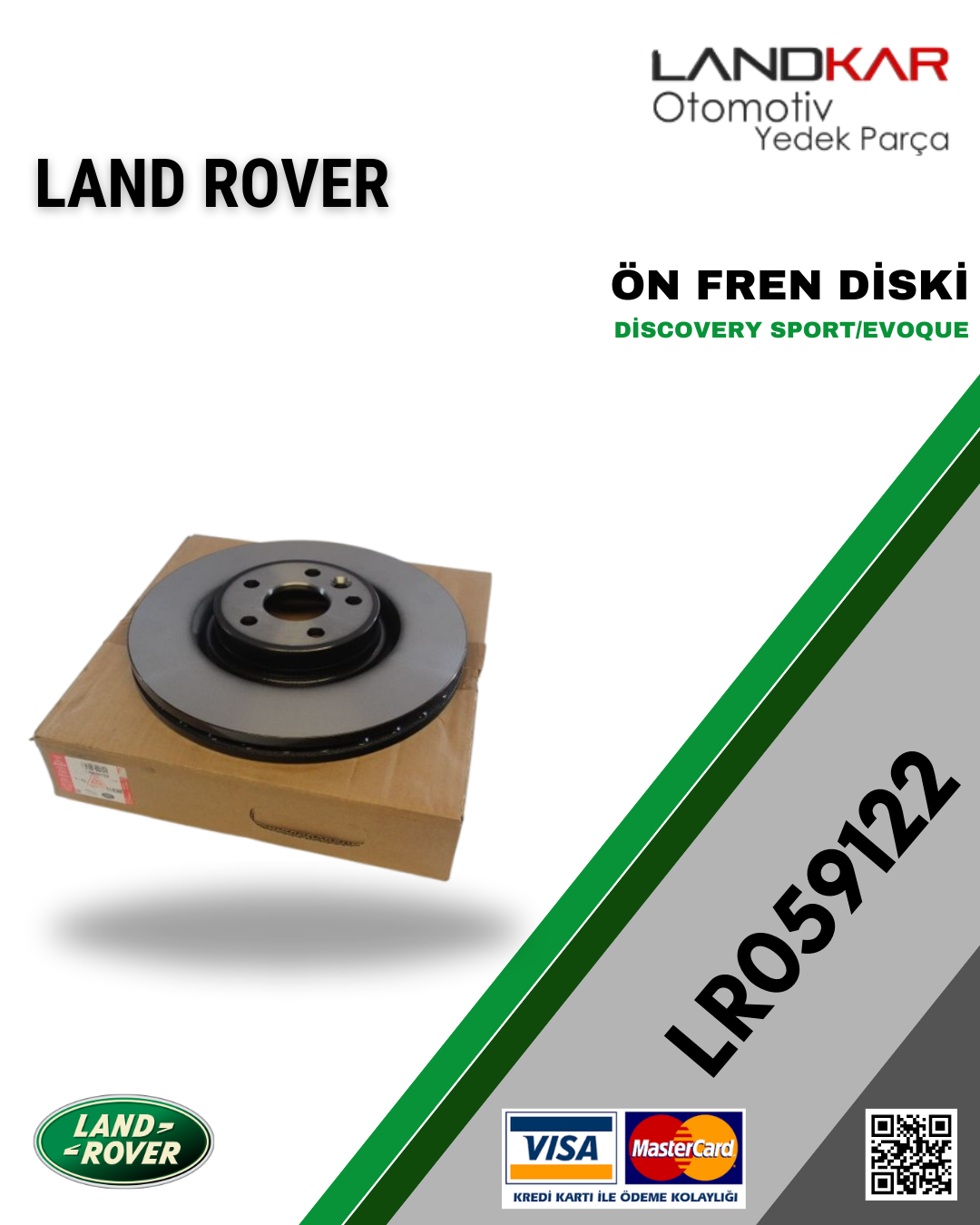 DİSCOVERY SPORT-RANGE ROVER EVOQUE ÖN FREN DİSKİ - LR059122