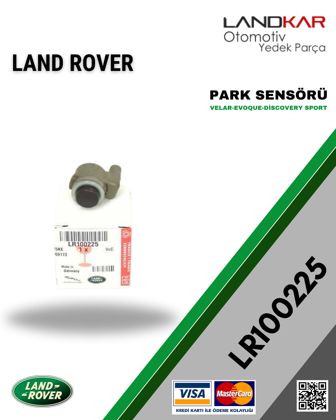 LR100225 PARK SENSÖRÜ DİSCOVERY SPORT/EVOQUE/VELAR