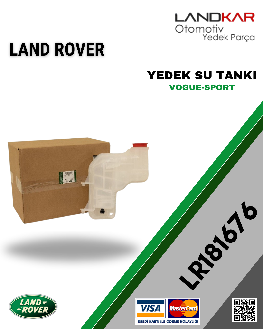 LR181676 - LR034654 YEDEK SU DEPOSU RANGE ROVER VOGUE/SPORT
