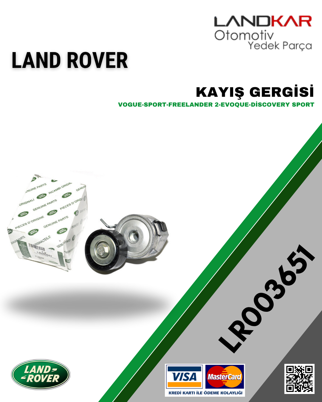 LR003651 KAYIŞ GERGİSİ LAND ROVER
