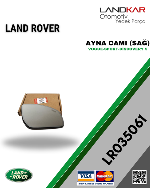 LR035061 SAĞ AYNA CAMI VOGUE,SPORT,DİSCOVERY 5