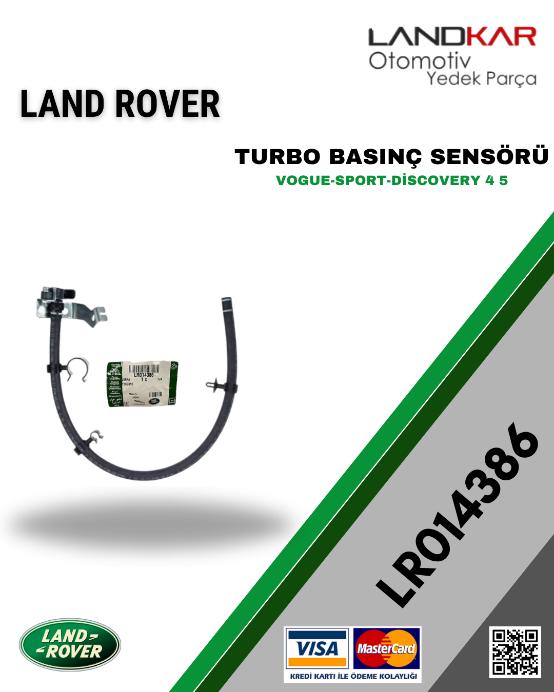 LR014386 TURBO BASINÇ SENSÖRÜ 3.0 V6