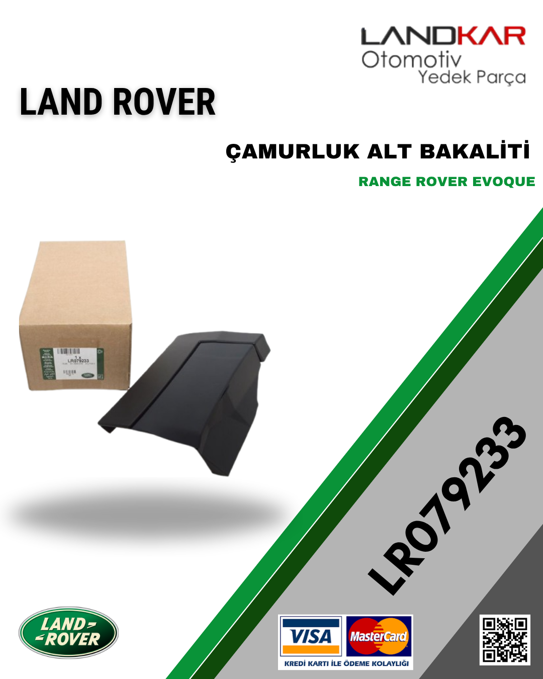 RANGE ROVER EVOQUE ÇAMURLUK ALT KAPLAMASI (SAĞ) LR079233