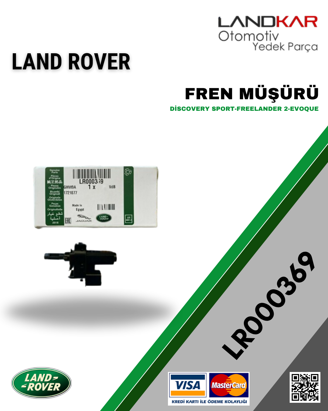 LR000369 FREN MÜŞÜRÜ DİSCOVERY SPORT,FREELANDER 2,EVOQUE