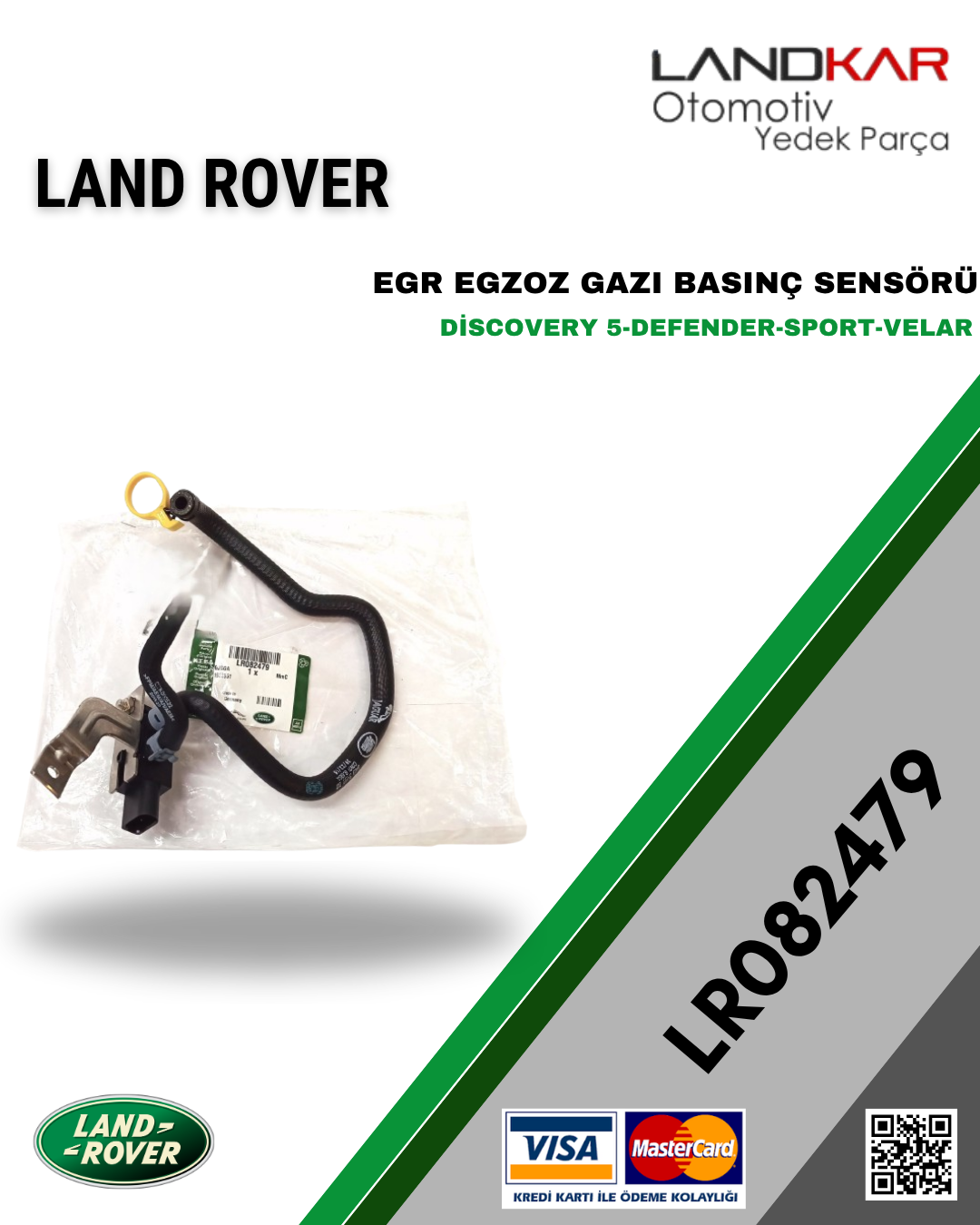 LR082479 EGR EGZOZ GAZI BASINÇ SENSÖRÜ (2.0 DİZEL)