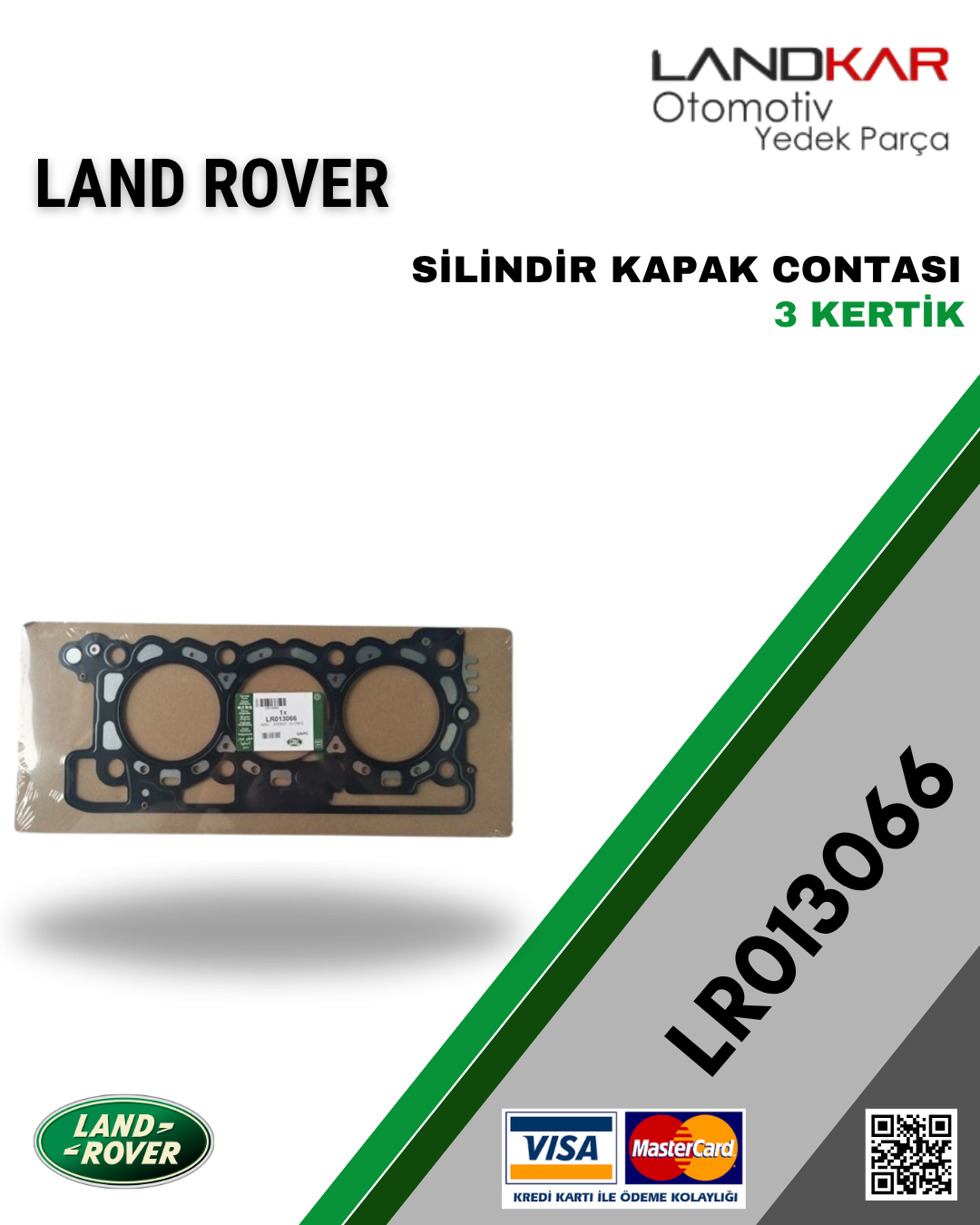 LR013066 SİLİNDİR KAPAK CONTASI 3 KERTİK