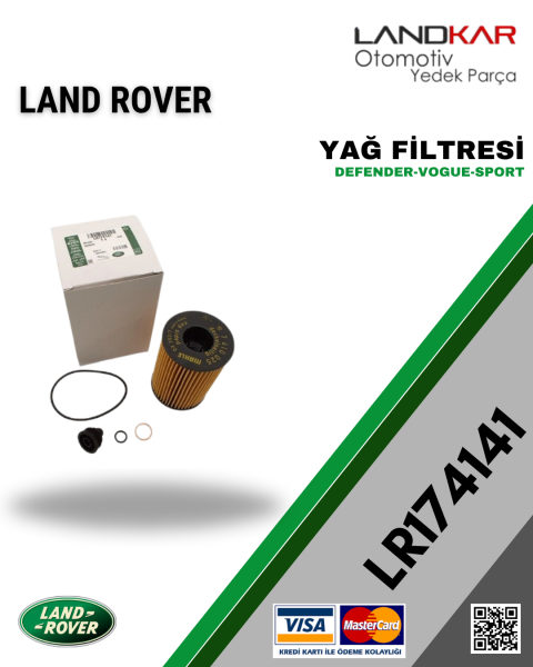 LR174141 YAĞ FİLTRESİ (4.4 V8) YENİ DEFENDER - VOGUE- SPORT