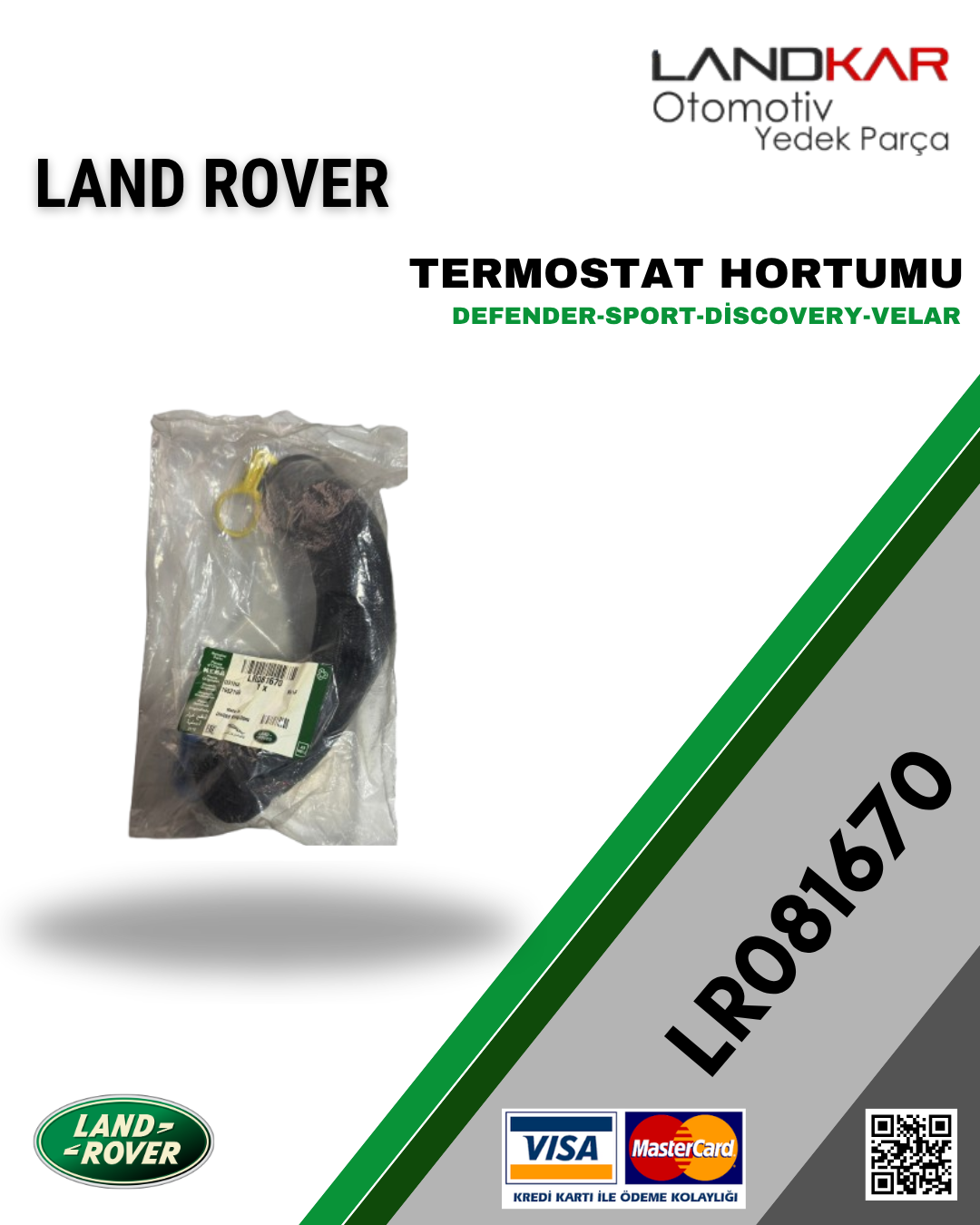 LR081670 TERMOSTAT HORTUMU (2.0 DİZEL)