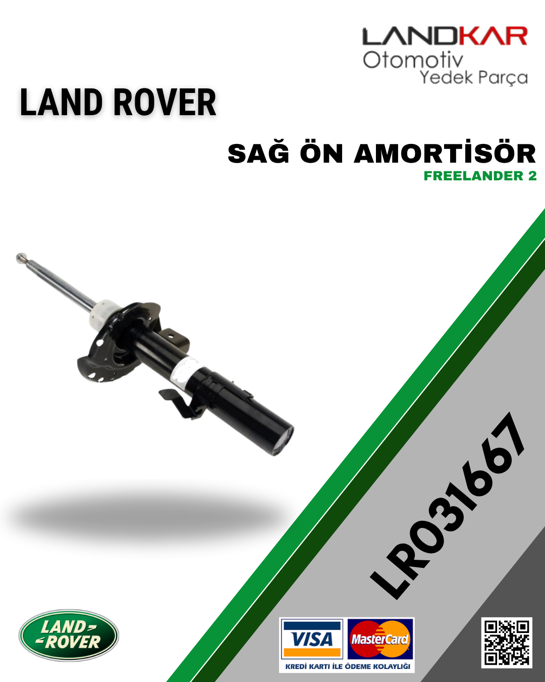FREELANDER 2 SAĞ ÖN AMORTİSÖR - LR031667