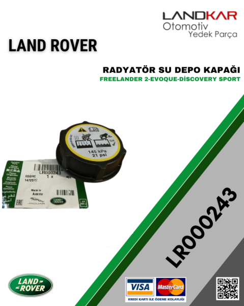 LR000243 RADYATÖR SU DEPO KAPAĞI LAND ROVER