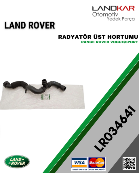 LR034641 RADYATÖR ÜST HORTUMU RANGE ROVER VOGUE/SPORT