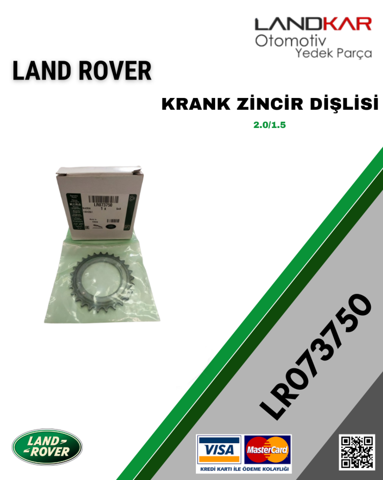 LR073750 KRANK ZİNCİR DİŞLİSİ 2.0/1.5